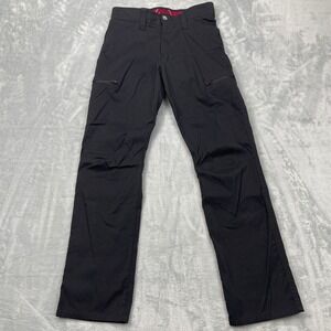 Wrangler Cargo Pants Men's 29x30 Black Zip Pockets Work Outdoor